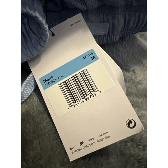 Medium Nike Club Woven Track Pants Jumbo Logo Mens DX0621-479 - Picture 2 of 10